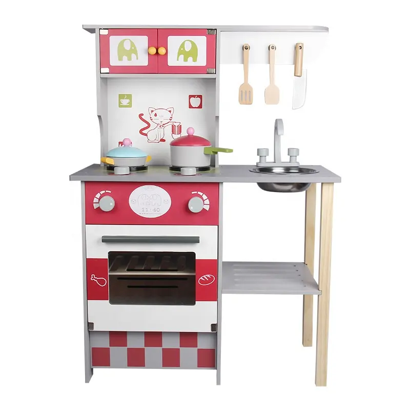 Eco-Friendly Wooden Play Kitchen Accessories